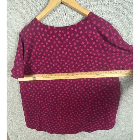 Gudrun Sjoden Shirt Women’s XXL Short Sleeve Floral Organic Cotton Lagenlook - Picture 11 of 12